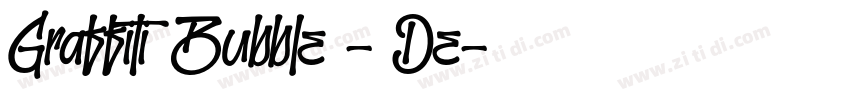 Graffiti Bubble - De字体转换